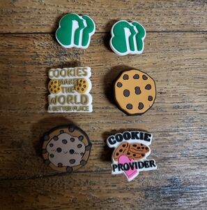 Assorted Girl Scout Cookie-Themed Shoe Charms